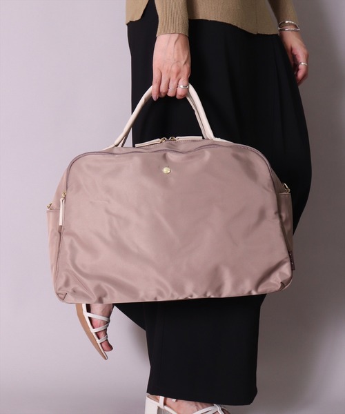 Legato Largo（レガートラルゴ）の「(LF)【Legato Largo】肩楽(かたらく) ナイロン 2WAY ボストンバック（ボストンバッグ・レディース・ブラック/グレー/ネイビー/ライトブラウン・ONE SIZE）」の3枚目の写真