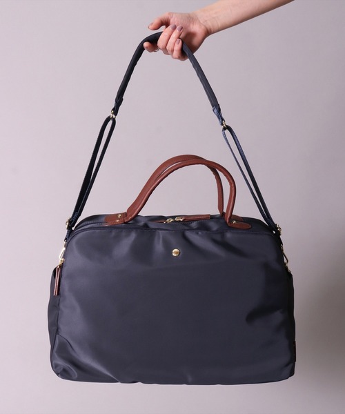 Legato Largo（レガートラルゴ）の「(LF)【Legato Largo】肩楽(かたらく) ナイロン 2WAY ボストンバック（ボストンバッグ・レディース・ブラック/グレー/ネイビー/ライトブラウン・ONE SIZE）」の17枚目の写真