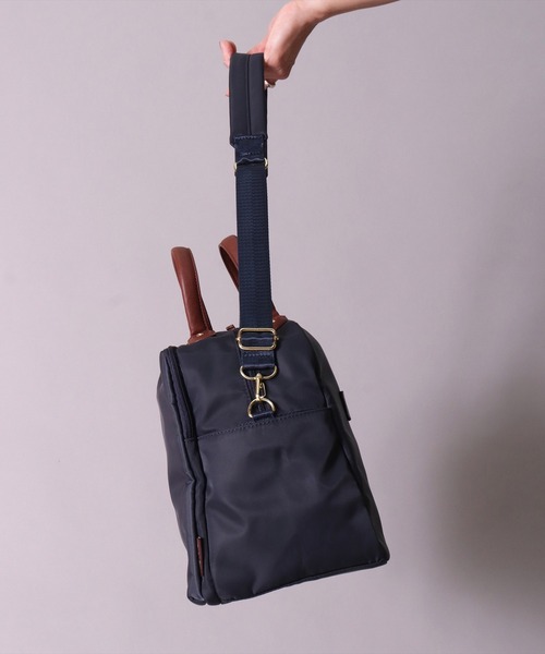 Legato Largo（レガートラルゴ）の「(LF)【Legato Largo】肩楽(かたらく) ナイロン 2WAY ボストンバック（ボストンバッグ・レディース・ブラック/グレー/ネイビー/ライトブラウン・ONE SIZE）」の20枚目の写真