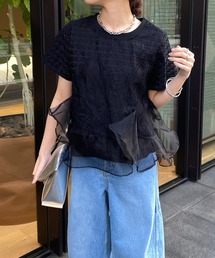 【WEB限定】レースフリルTEE