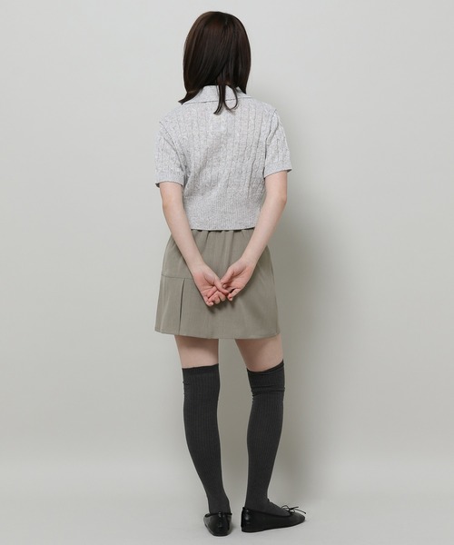 FANCY CLUB(ファンシークラブ)の「NASTY FANCY CLUB/ケーブルニットカーディガン 2123894(カーディガン/ボレロ・レディース・グレー/ブラック・FREE)」の9枚目の写真