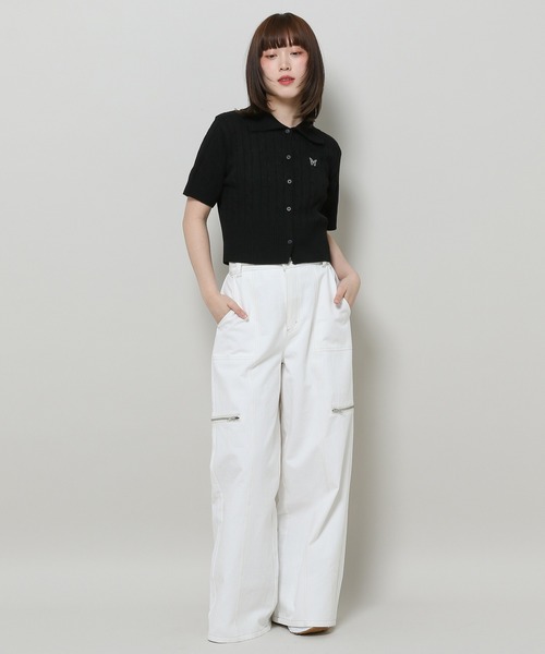 FANCY CLUB(ファンシークラブ)の「NASTY FANCY CLUB/ケーブルニットカーディガン 2123894(カーディガン/ボレロ・レディース・グレー/ブラック・FREE)」の12枚目の写真