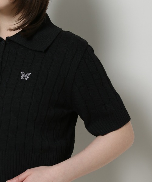 FANCY CLUB(ファンシークラブ)の「NASTY FANCY CLUB/ケーブルニットカーディガン 2123894(カーディガン/ボレロ・レディース・グレー/ブラック・FREE)」の22枚目の写真