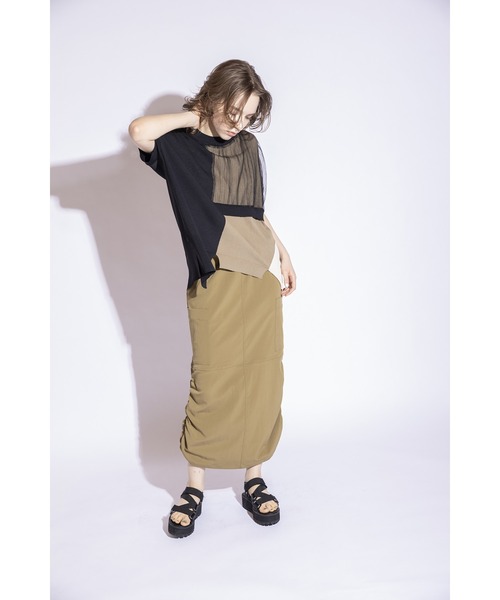 OSMOSIS（オズモーシス）の「レイヤードニットプルオーバー（ニット/セーター・レディース・ブルー/ブラック/その他・ONE SIZE）」の13枚目の写真