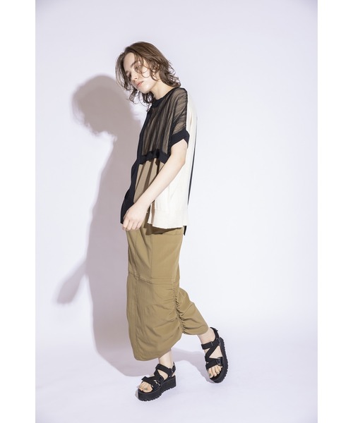 OSMOSIS（オズモーシス）の「レイヤードニットプルオーバー（ニット/セーター・レディース・ブルー/ブラック/その他・ONE SIZE）」の14枚目の写真