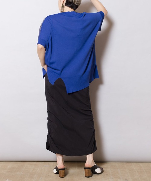 OSMOSIS（オズモーシス）の「レイヤードニットプルオーバー（ニット/セーター・レディース・ブルー/ブラック/その他・ONE SIZE）」の22枚目の写真