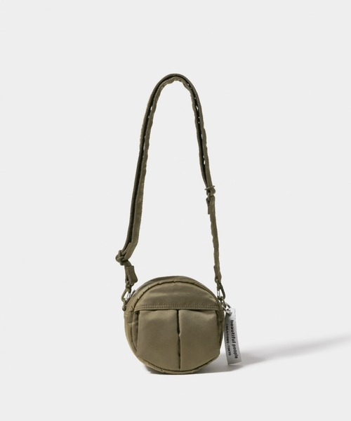 beautiful people（ビューティフルピープル）の「beautiful people POTRxbp shoulder bag in nylon twill 1415612001（ショルダーバッグ・メンズ・グリーン/グレー/ホワイト・FREE）」の15枚目の写真