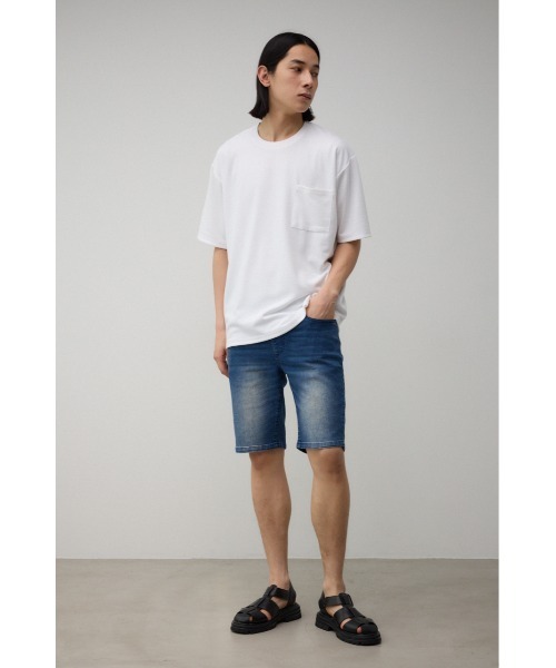 AZUL by moussy(アズールバイマウジー)の「ステッチデザインポケットTシャツ(Tシャツ/カットソー・メンズ・ホワイト/ブラック/グレー・MEDIUM/LARGE)」の6枚目の写真
