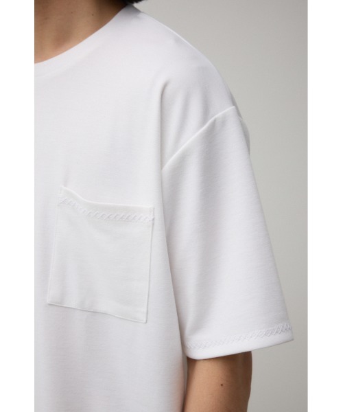 AZUL by moussy(アズールバイマウジー)の「ステッチデザインポケットTシャツ(Tシャツ/カットソー・メンズ・ホワイト/ブラック/グレー・MEDIUM/LARGE)」の11枚目の写真