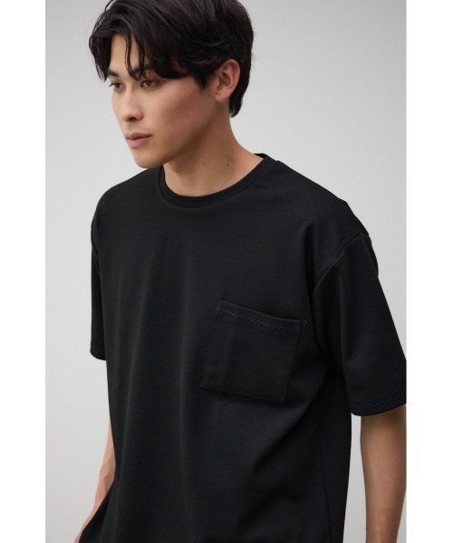 AZUL by moussy(アズールバイマウジー)の「ステッチデザインポケットTシャツ(Tシャツ/カットソー・メンズ・ホワイト/ブラック/グレー・MEDIUM/LARGE)」の15枚目の写真