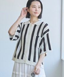 coen | メッシュポロニットカーディガン(カーディガン/ボレロ)