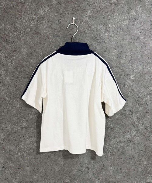 オーバーサイズ ハーフZIP 半袖Tシャツ（Tシャツ/カットソー
