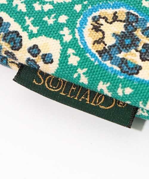 SOULEIADO（ソレイアード）の「SOULEIAO コットンオックス パスポートケース（パスポートケース・レディース・ブラック系その他/ライトグリーン・FREE）」の6枚目の写真