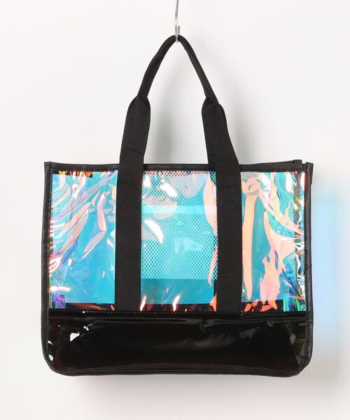 and it_（アンドイット）の「オーロラクリアバッグ（トートバッグ・レディース・アイボリー/ブラック・FREE）」の8枚目の写真