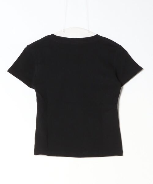 gossip!ロサンゼルス(ゴシップロサンゼルス)の「サテンリボンつきロゴ半袖Tシャツ(Tシャツ/カットソー・レディース・ブラック/オフホワイト・FREE)」の17枚目の写真