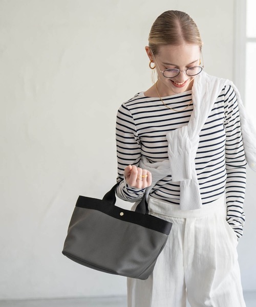 HAYNI(ヘイニ)の「【第3世代・改良版】Emmalde エマルデ(トートバッグ・レディース・ダークグレー/グレー系/アイボリー/ブラック/ネイビー・FREE)」の10枚目の写真