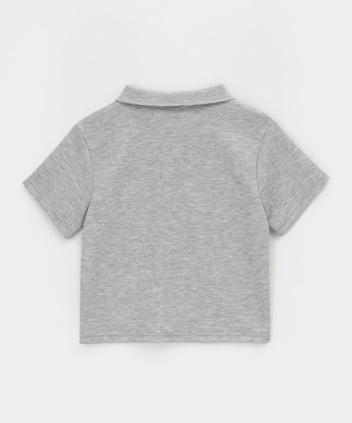 BLACKUP（ブラックアップ）の「[MADE] フェルナッツセミクロップポロカラー半袖Tシャツ（ポロシャツ・レディース・ネイビー/ホワイト/グレー・ONESIZE）」の16枚目の写真