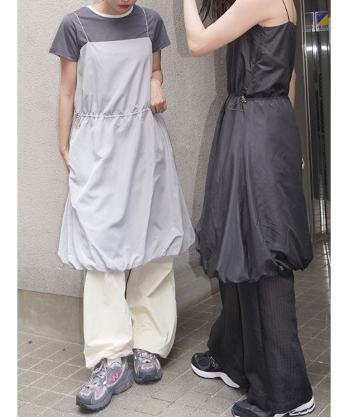 CHAROL（シャロル）の「バルーンキャミワンピース（ワンピース・レディース・ブラック/グレー・FREE）」の15枚目の写真