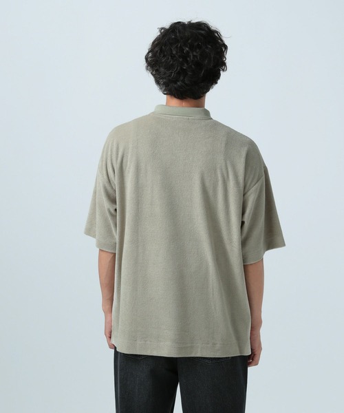 BAYFLOW(ベイフロー)の「パイルワンポイントポロシャツ(ポロシャツ・メンズ・ネイビー/カーキ・MEDIUM/LARGE)」の8枚目の写真