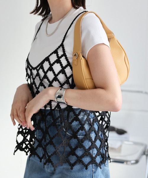 sakishimatokyo(サキシマトーキョー)の「【2WAY】フラップベルト付きショルダーバッグ/ハンドバッグ(ショルダーバッグ・レディース・ブラック/オフホワイト/イエロー/ピンク・FREE)」の21枚目の写真