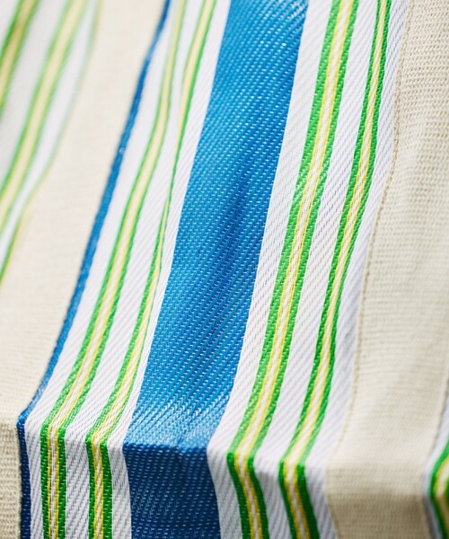 FREAK'S STORE（フリークスストア）の「STRIPE TOTE BAG L / インド ストライプ トートバッグ L（ショルダーバッグ・レディース・グリーン/ブルー/レッド・ONE SIZE）」の22枚目の写真