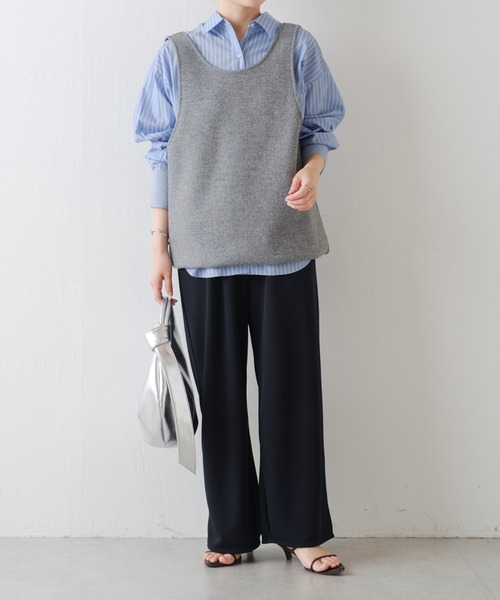 COLLAGE GALLARDAGALANTE（コラージュガリャルダガランテ）の「MIXストライプシャツ（シャツ/ブラウス・レディース・アイボリー/サックスブルー・FREE）」の10枚目の写真