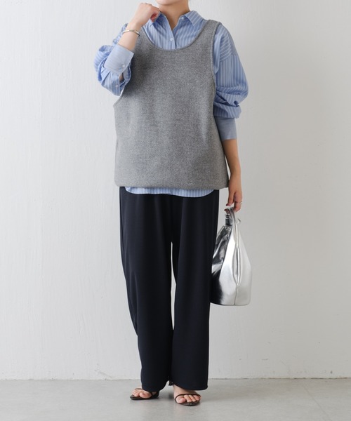 COLLAGE GALLARDAGALANTE（コラージュガリャルダガランテ）の「MIXストライプシャツ（シャツ/ブラウス・レディース・アイボリー/サックスブルー・FREE）」の14枚目の写真