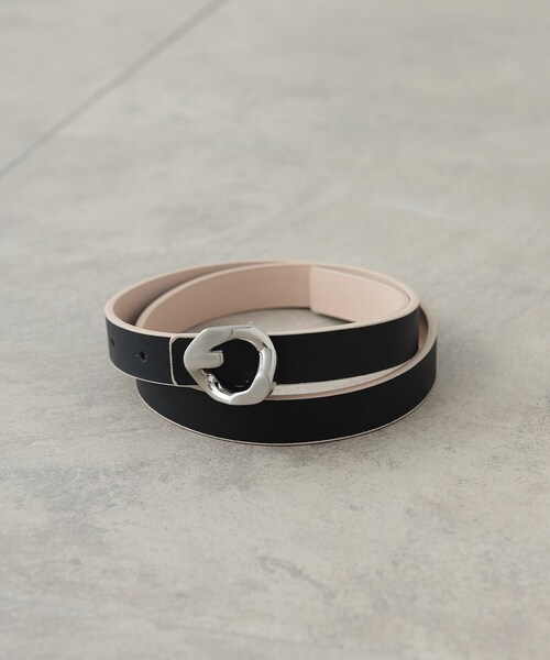 GALLEST（ギャレスト）の「◆ストーンバックルベルト（ベルト・レディース・シルバー/ブラック・00）」の2枚目の写真