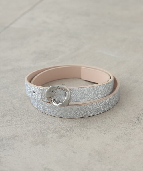 GALLEST（ギャレスト）の「◆ストーンバックルベルト（ベルト・レディース・シルバー/ブラック・00）」の3枚目の写真