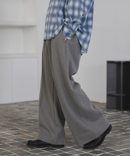 CASPER JOHN（キャスパージョン）の「Knit sweat pants/ニットスウェットパンツ（スウェットパンツ・メンズ・グレー/カーキ/ブラック・LARGE/MEDIUM/SMALL/X-SMALL）」の11枚目の写真