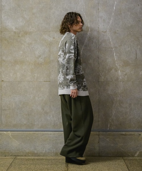 CASPER JOHN（キャスパージョン）の「Knit sweat pants/ニットスウェットパンツ（スウェットパンツ・メンズ・グレー/カーキ/ブラック・LARGE/MEDIUM/SMALL/X-SMALL）」の21枚目の写真