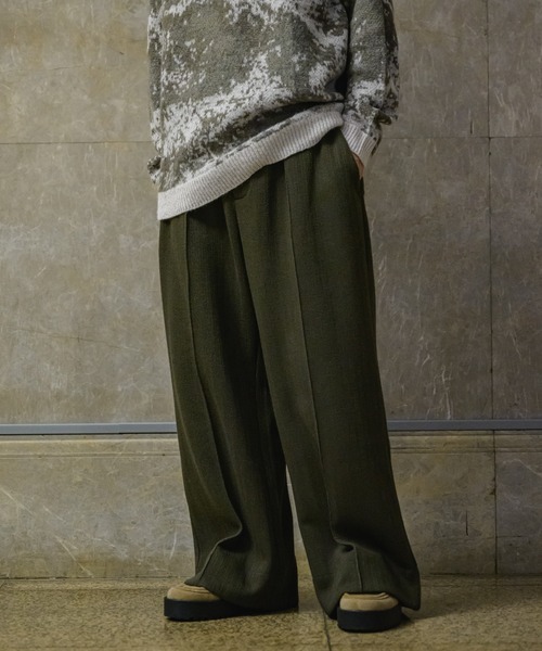 CASPER JOHN（キャスパージョン）の「Knit sweat pants/ニットスウェットパンツ（スウェットパンツ・メンズ・グレー/カーキ/ブラック・LARGE/MEDIUM/SMALL/X-SMALL）」の16枚目の写真