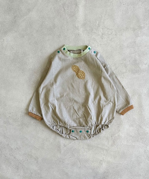 HOGAN RANCH WEAR（ホーガンランチウエア）の「マエウシロプリントボディシャツ（肌着・キッズ・グレー/アイボリー/グリーン・80/70）」の7枚目の写真