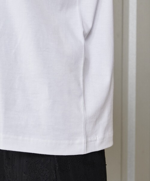 Firsthand（ファーストハンド）の「Firsthand/ファーストハンド オーガニックコットンマルチリボンプリントTシャツ / フロントデザインTシャツ / 半袖TEE（Tシャツ/カットソー・レディース・ホワイト・ONE SIZE）」の19枚目の写真