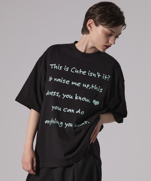 ONCILY（オンシェリー）の「BIG LOGO T-SHIRT / ビッグロゴTシャツ（Tシャツ/カットソー・メンズ・ブラック/ネイビー/オフホワイト・LARGE/MEDIUM/SMALL）」の2枚目の写真