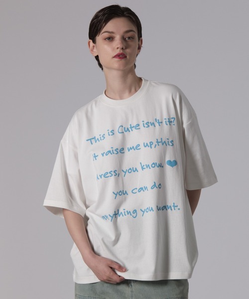 ONCILY（オンシェリー）の「BIG LOGO T-SHIRT / ビッグロゴTシャツ（Tシャツ/カットソー・メンズ・ブラック/ネイビー/オフホワイト・LARGE/MEDIUM/SMALL）」の18枚目の写真