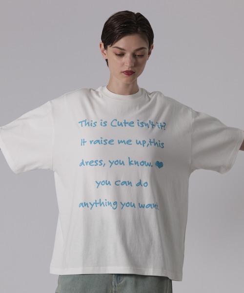 ONCILY（オンシェリー）の「BIG LOGO T-SHIRT / ビッグロゴTシャツ（Tシャツ/カットソー・メンズ・ブラック/ネイビー/オフホワイト・LARGE/MEDIUM/SMALL）」の16枚目の写真