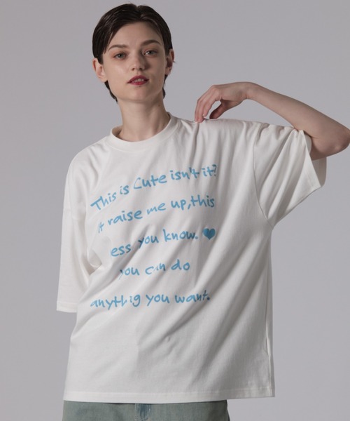 ONCILY（オンシェリー）の「BIG LOGO T-SHIRT / ビッグロゴTシャツ（Tシャツ/カットソー・メンズ・ブラック/ネイビー/オフホワイト・LARGE/MEDIUM/SMALL）」の19枚目の写真