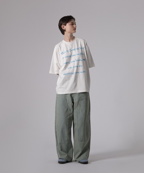 ONCILY（オンシェリー）の「BIG LOGO T-SHIRT / ビッグロゴTシャツ（Tシャツ/カットソー・メンズ・ブラック/ネイビー/オフホワイト・LARGE/MEDIUM/SMALL）」の13枚目の写真