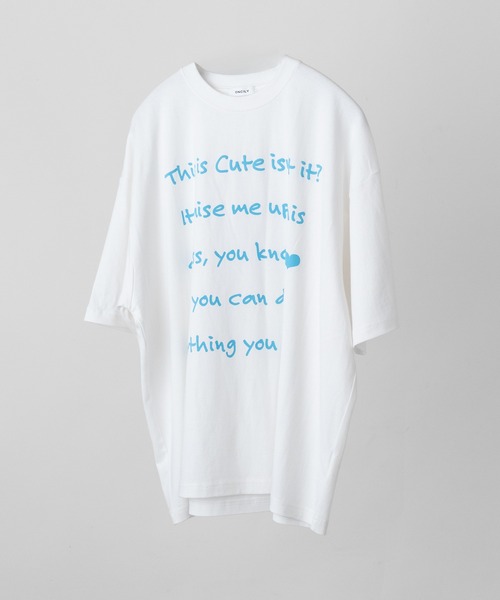 ONCILY（オンシェリー）の「BIG LOGO T-SHIRT / ビッグロゴTシャツ（Tシャツ/カットソー・メンズ・ブラック/ネイビー/オフホワイト・LARGE/MEDIUM/SMALL）」の8枚目の写真