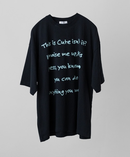 ONCILY（オンシェリー）の「BIG LOGO T-SHIRT / ビッグロゴTシャツ（Tシャツ/カットソー・メンズ・ブラック/ネイビー/オフホワイト・LARGE/MEDIUM/SMALL）」の20枚目の写真