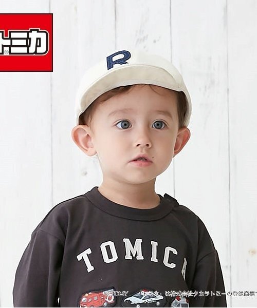 petit main（プティマイン）の「アルファベットロゴキャップ（キャップ・キッズ・チャコール/ネイビー/アイボリー・50cm/52cm/54cm）」の16枚目の写真