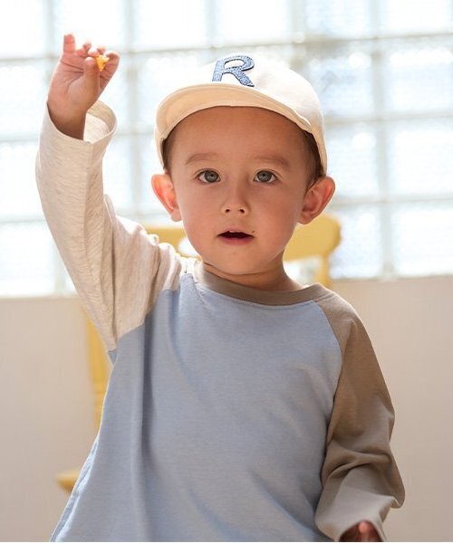petit main（プティマイン）の「アルファベットロゴキャップ（キャップ・キッズ・チャコール/ネイビー/アイボリー・50cm/52cm/54cm）」の16枚目の写真