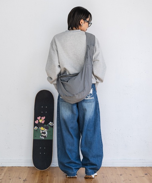 kaoyorinakami（カオヨリナカミ）の「punchbike sweat / パンチバイクスウェット（スウェット・メンズ・ブラック/グレー/グリーン・X-SMALL/SMALL/MEDIUM/LARGE/X-LARGE）」の15枚目の写真