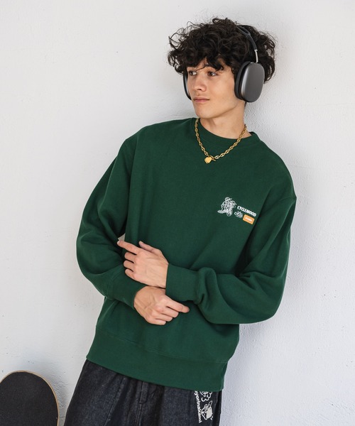 kaoyorinakami（カオヨリナカミ）の「punchbike sweat / パンチバイクスウェット（スウェット・メンズ・ブラック/グレー/グリーン・X-SMALL/SMALL/MEDIUM/LARGE/X-LARGE）」の17枚目の写真