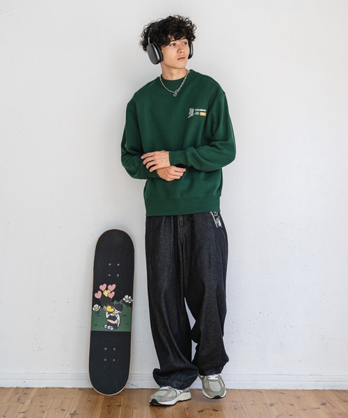 kaoyorinakami（カオヨリナカミ）の「punchbike sweat / パンチバイクスウェット（スウェット・メンズ・ブラック/グレー/グリーン・X-SMALL/SMALL/MEDIUM/LARGE/X-LARGE）」の19枚目の写真