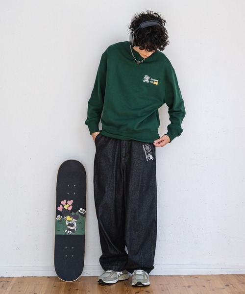 kaoyorinakami（カオヨリナカミ）の「punchbike sweat / パンチバイクスウェット（スウェット・メンズ・ブラック/グレー/グリーン・X-SMALL/SMALL/MEDIUM/LARGE/X-LARGE）」の20枚目の写真