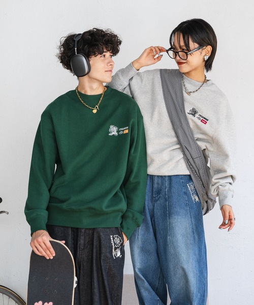 kaoyorinakami（カオヨリナカミ）の「punchbike sweat / パンチバイクスウェット（スウェット・メンズ・ブラック/グレー/グリーン・X-SMALL/SMALL/MEDIUM/LARGE/X-LARGE）」の16枚目の写真