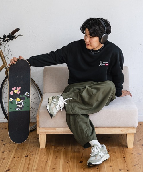 kaoyorinakami（カオヨリナカミ）の「punchbike sweat / パンチバイクスウェット（スウェット・メンズ・ブラック/グレー/グリーン・X-SMALL/SMALL/MEDIUM/LARGE/X-LARGE）」の11枚目の写真