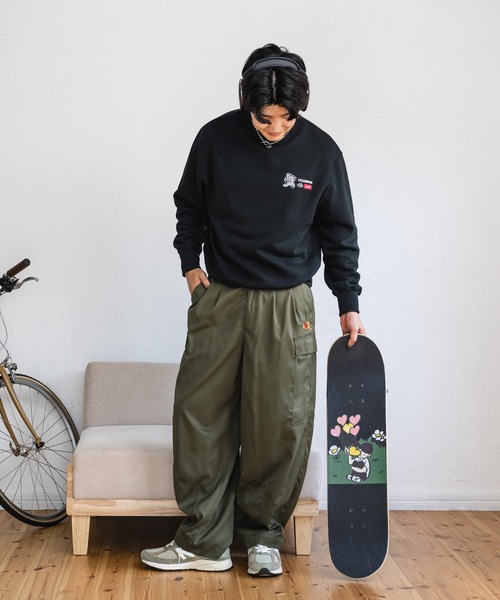 kaoyorinakami（カオヨリナカミ）の「punchbike sweat / パンチバイクスウェット（スウェット・メンズ・ブラック/グレー/グリーン・X-SMALL/SMALL/MEDIUM/LARGE/X-LARGE）」の10枚目の写真